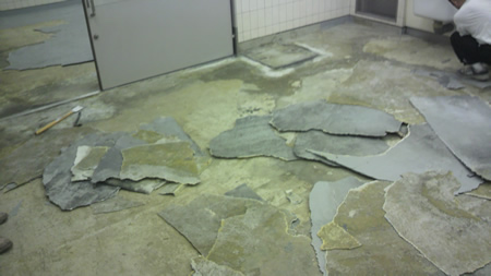 特殊抗菌・FRP防水の様子