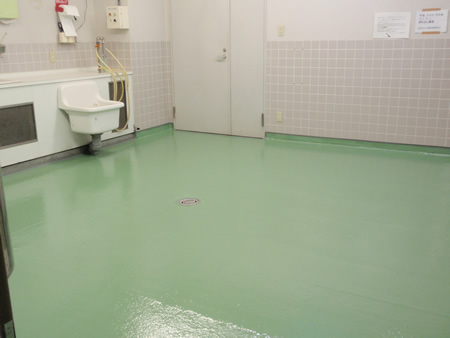 特殊抗菌・FRP防水の様子