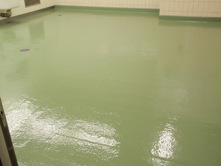 特殊抗菌・FRP防水の様子