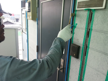 シーリングの様子